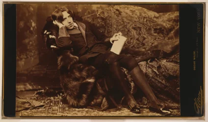 Portræt af Oscar Wilde, ca. 1822 (sepiafoto)
